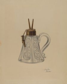 Lamp, c. 1940. Creator: Clayton Braun