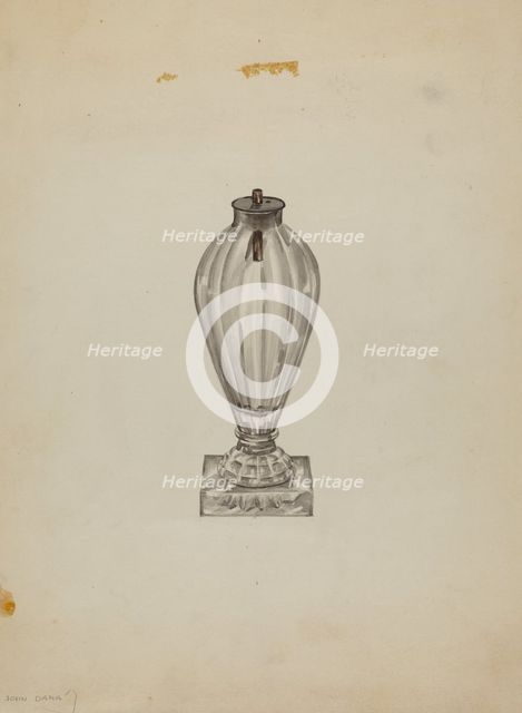 Lamp, c. 1940. Creator: John Dana.