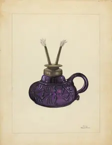 Lamp, c. 1940. Creator: John Tarantino
