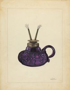 Lamp, c. 1940. Creator: John Tarantino