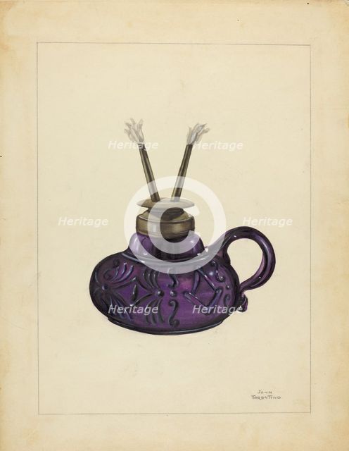 Lamp, c. 1940. Creator: John Tarantino.