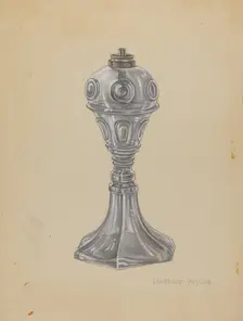 Lamp, c. 1940. Creator: Lawrence Phillips