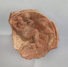 Lamp (comprised of 2 Joined Fragments), 3rd century A.D. Creator: Unknown