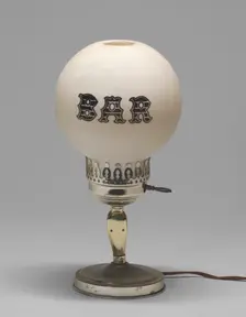Lamp from Muse Bar, the home bar of Isaiah Muse, 1970s. Creator: Unknown