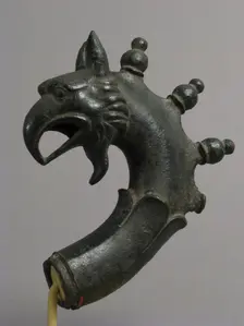 Lamp Handle with a Griffin’s Head, Byzantine, 6th-7th century. Creator: Unknown
