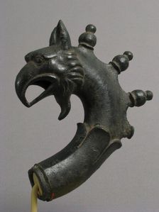 Lamp Handle with a Griffin’s Head, Byzantine, 6th-7th century. Creator: Unknown