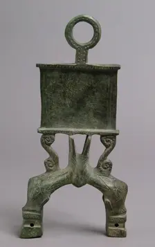 Lamp Handle with Dolphins, Byzantine, 4th-5th century. Creator: Unknown