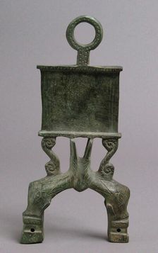 Lamp Handle with Dolphins, Byzantine, 4th-5th century. Creator: Unknown