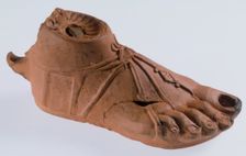 Lamp in the form of a human foot, Roman, mid-2nd century. Creator: Unknown