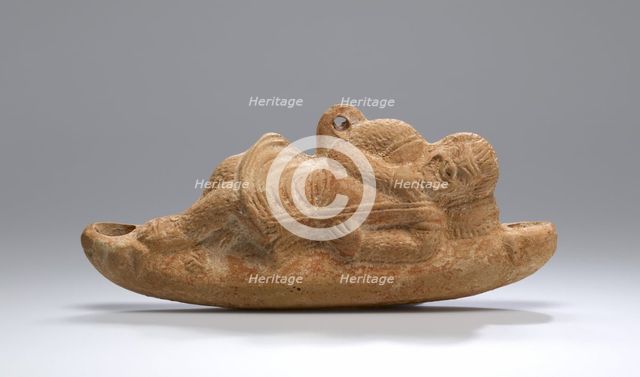 Lamp in the Form of a Reclining Comic Actor, 2nd century A.D. Creator: Unknown.