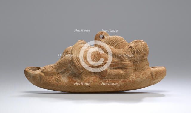 Lamp in the Form of a Reclining Comic Actor, 2nd century A.D. Creator: Unknown.