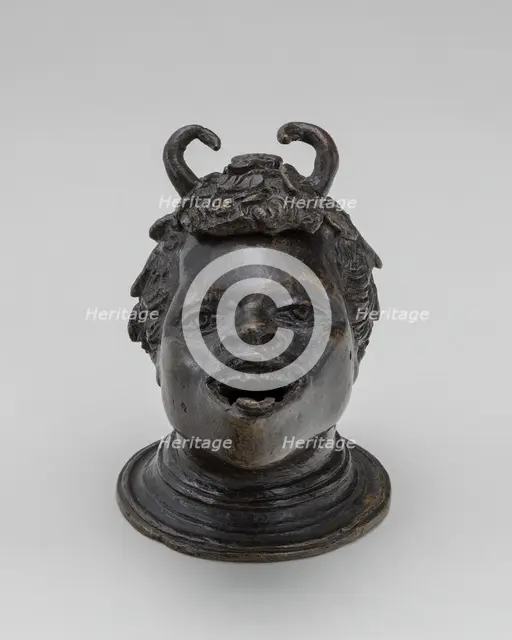 Lamp in the Form of a Satyr's Head, early 16th century. Creator: Unknown.