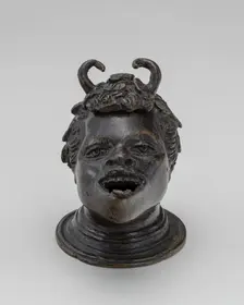 Lamp in the Form of a Satyr's Head, early 16th century. Creator: Unknown