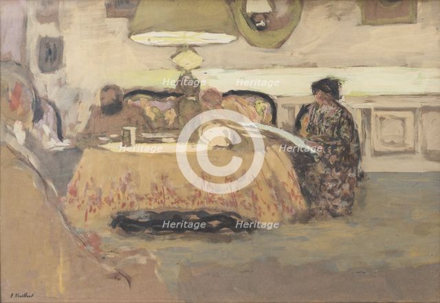 Lamp in an interior, 1909.