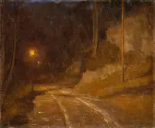Lamp Light, 1900. Creator: Erik Werenskiold