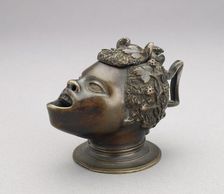 Lamp (or inkwell) in the form of the head of an African bo, c1510-1513