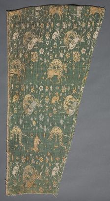 Lampas with scenes of wild animals, late 1500s to early 1600s. Creator: Unknown