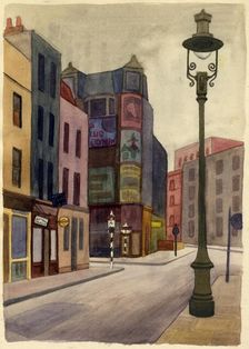 Lamppost, 1951. Creator: Shirley Markham