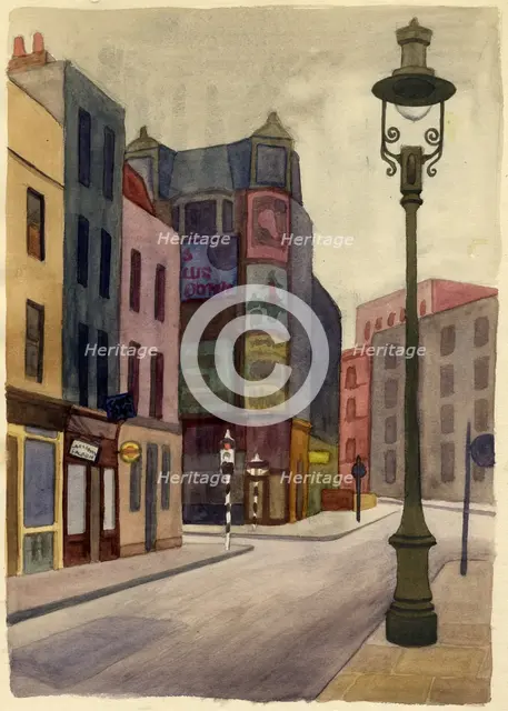 Lamppost, 1951. Creator: Shirley Markham.