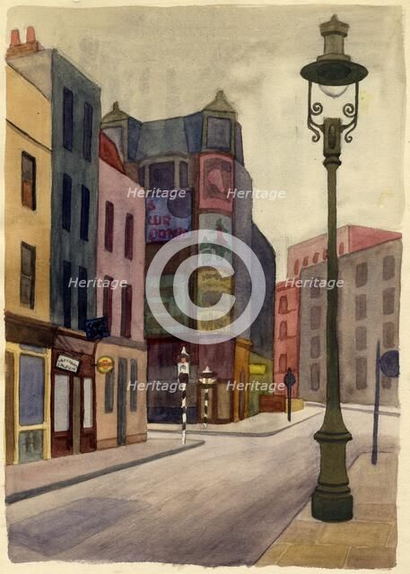 Lamppost, 1951. Creator: Shirley Markham.