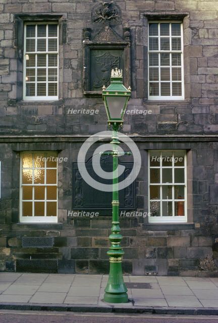 Lamppost, Edinburgh, Scotland. Artist: Tony Evans