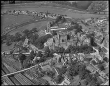 Lancaster Castle and the Priory and Parish Church of St Mary, Lancaster, Lancashire, c1930s. Creator: Arthur William Hobart