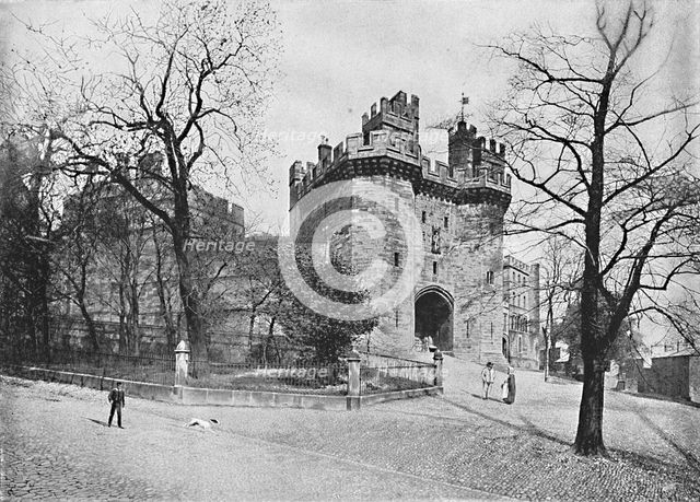 'Lancaster Castle: John of Gaunts Tower', c1896. Artist: J Davis.