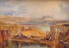 Lancaster, from the Aqueduct Bridge c1825. Artist: JMW Turner