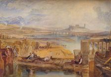 Lancaster, from the Aqueduct Bridge c1825. Artist: JMW Turner