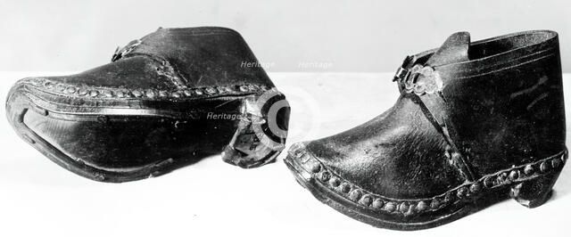 Lancastershire Clogs (Children's Shoes), England, 1875/1900. Creator: Unknown.