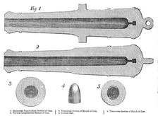 Lancaster's Oval Cannon, 1854. Creator: Unknown