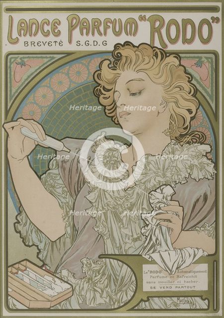 Lance Parfum Rodo. Artist: Mucha, Alfons Marie (1860-1939)