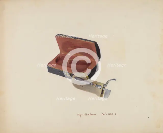 Lancet and Case, c. 1938. Creator: Regina Henderer.