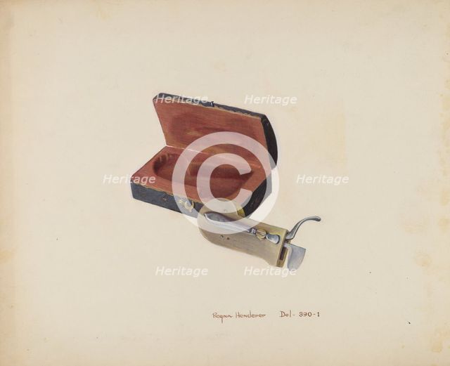 Lancet and Case, c. 1938. Creator: Regina Henderer.