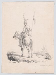 Lancer, 1816. Creator: Émile Jean-Horace Vernet