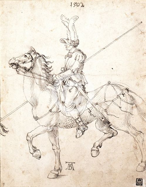 Lancer on Horseback, 1502. Artist: Dürer, Albrecht (1471-1528)