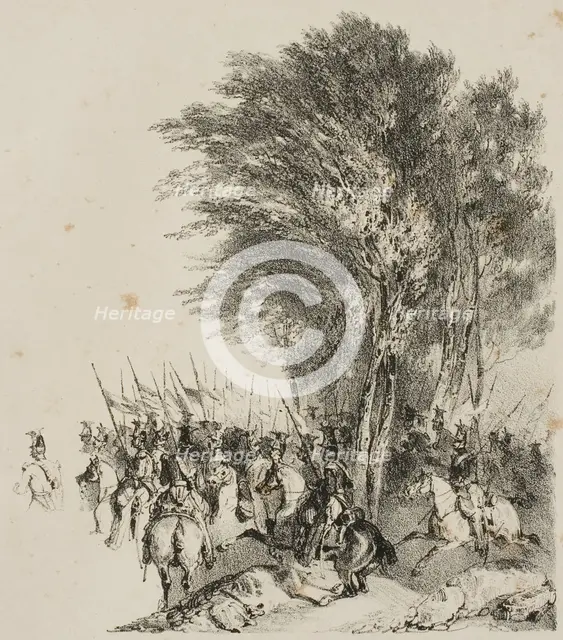 Lancers on the March, 1831. Creator: Nicolas-Toussaint Charlet.