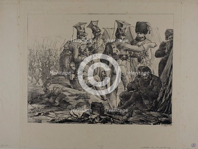 Lancers on Bivouac, 1818. Creator: Nicolas-Toussaint Charlet.