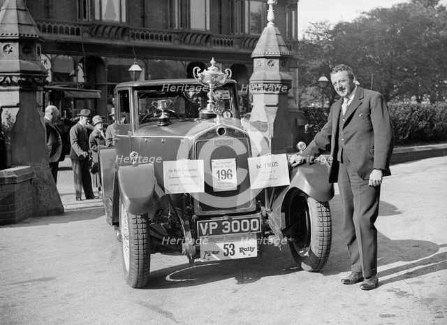 Lanchester Straight Eight of A Millership at the Southport Rally, 1928. Artist: Bill Brunell.