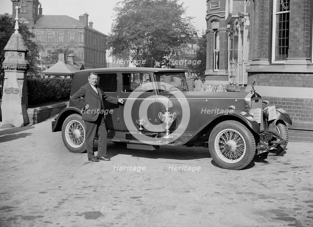Lanchester Straight Eight of A Millership at the Southport Rally, 1928. Artist: Bill Brunell.