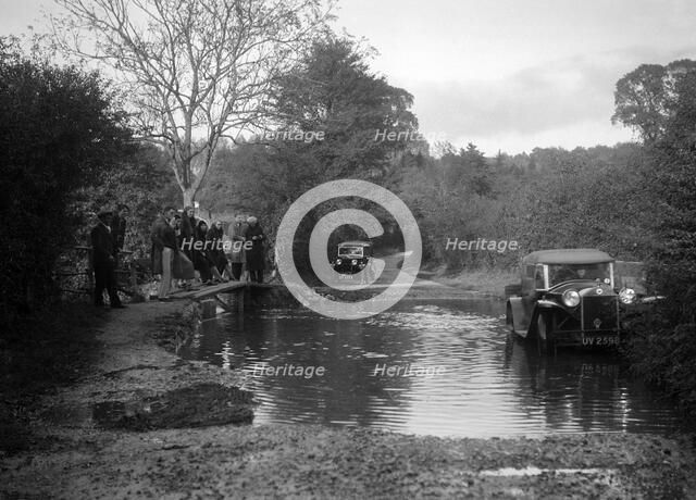 Lancia Lambda taking part in the Bugatti Owners Club car treasure hunt, 25 October 1931. Artist: Bill Brunell.
