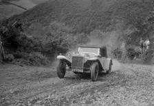 Lancia Lambda competing in the Mid Surrey AC Barnstaple Trial, Beggars Roost, Devon, 1934. Artist: Bill Brunell