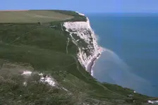 Langdon Bay and Cliffs, east of Dover Harbour, Dover, Kent, 20th century. Artist: CM Dixon
