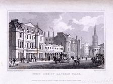 Langham Place, Marylebone, London, 1828. Artist: Samuel Owen