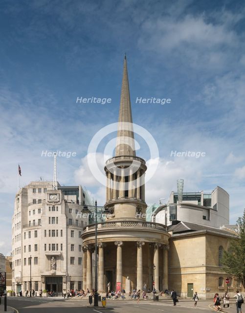 Langham Place, Marylebone, London, 2014. Creator: Chris Redgrave.