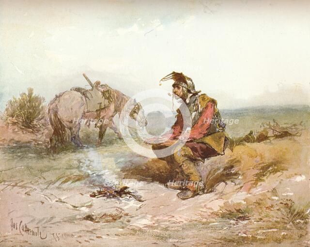 'Langham Sketch: The Bivouac, c1885. Artist: Charles Cattermole.