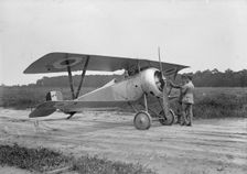 Langley Field, Va. - French Nieuport Plane, Type 17, with Lt., E. Lemaitre And Capt. J.C..., 1917. Creator: Harris & Ewing