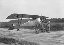 Langley Field, Va. - French Nieuport Plane, Type 17, with Lt., E. Lemaitre And Capt. J.C..., 1917. Creator: Harris & Ewing