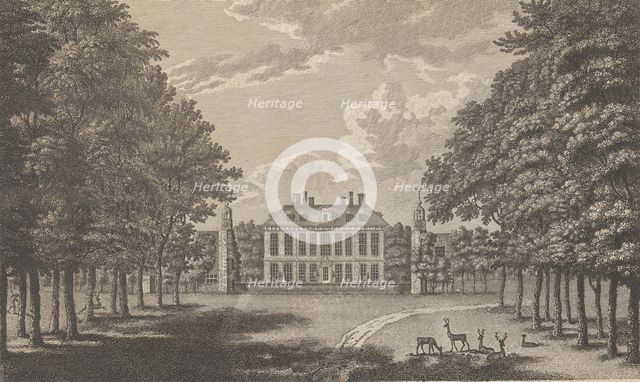Langley Park, near Beckenham in Kent, from Edward Hasted's, The History and Topographical ..., 1776. Creator: Richard Bernard Godfrey.