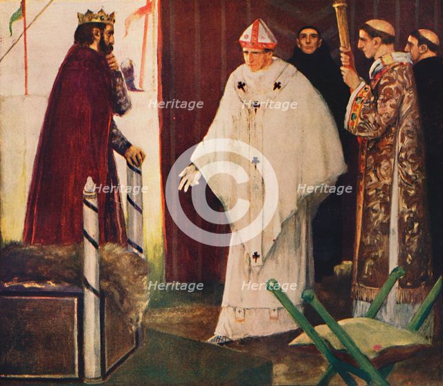 'Langston's interview with King John', 1912. Artist: Unknown.